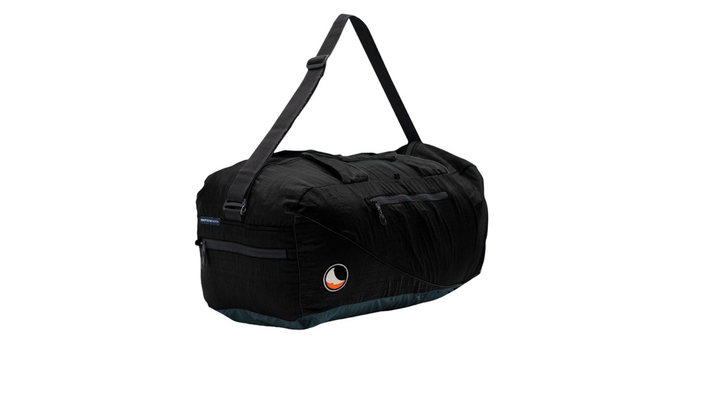 [TMDF40L0707] MOON CARRIER – Foldable, super-lightweight duffle bag (40 L) (Black (7), Black (7))